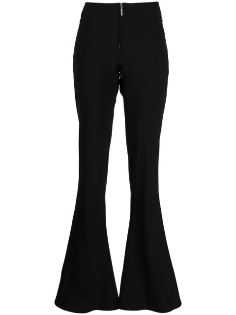 Jean Paul Gaultier low-rise flared trousers - Black - zdjęcie produktu nr 1
