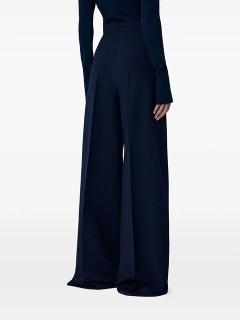 Max Mara high-waisted pleated palazzo pants - Blue