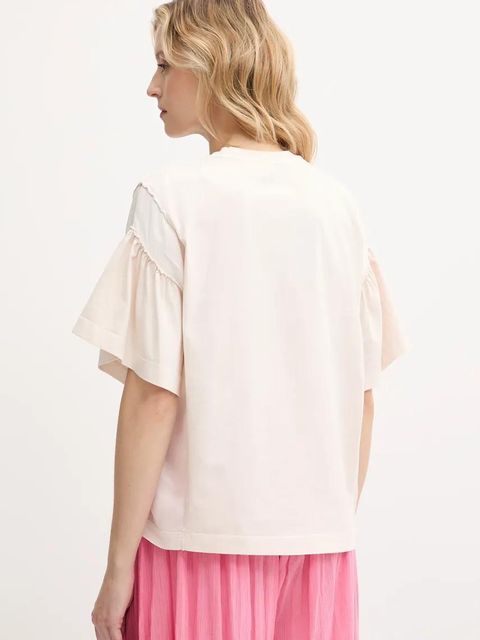 Pinko t-shirt damski kolor beżowy 104965 A2HX