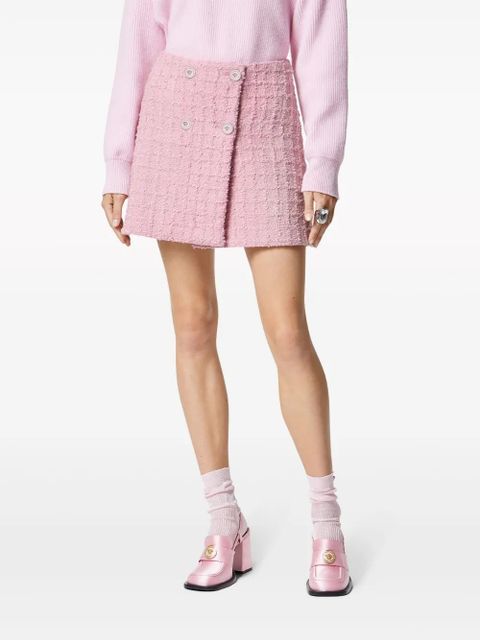 Versace tweed high-waist skirt - Pink