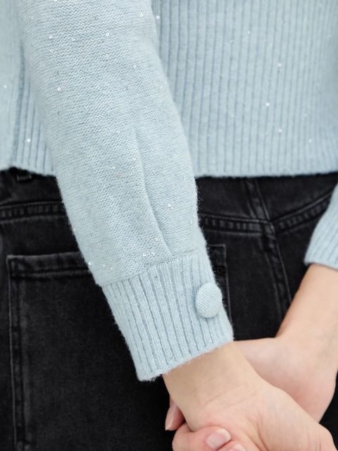 Marella sweter z domieszką wełny Emme by Marella damski kolor niebieski 2525366022200