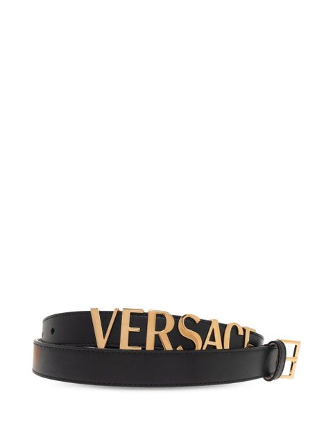 Versace leather belt - Black