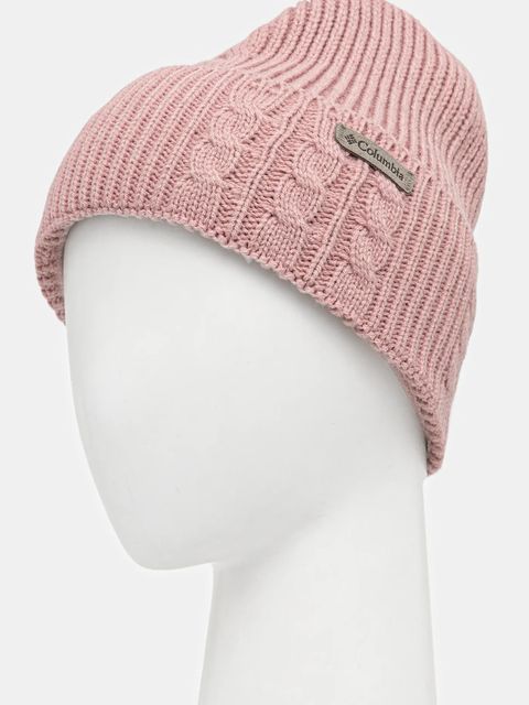Columbia czapka Agate Pass kolor różowy z grubej dzianiny 2053181