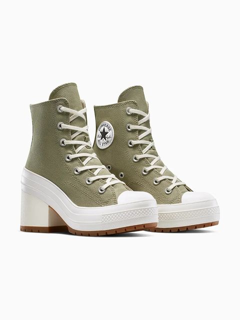 Converse trampki Chuck 70 De Luxe Heel kolor zielony A11899C