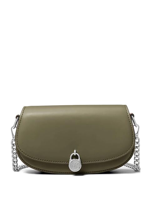 Michael Kors small Mila chain leather shoulder bag - Green - zdjęcie produktu nr 1