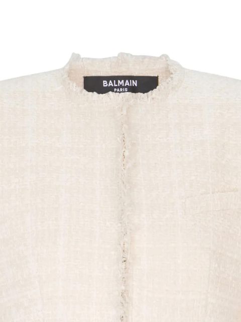 Balmain Spencer tweed cropped jacket - Neutrals - zdjęcie produktu nr 2