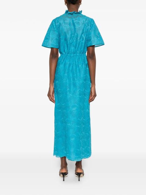 Valentino Garavani laced maxi dress - Blue
