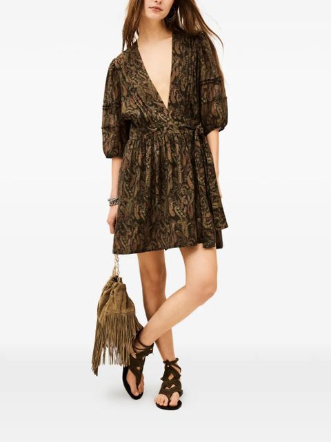 Ba&Sh Theodora paisley-print mini dress - Brown - zdjęcie produktu nr 2