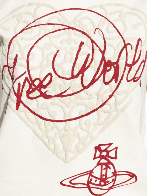 Vivienne Westwood embroidered T-shirt - Neutrals