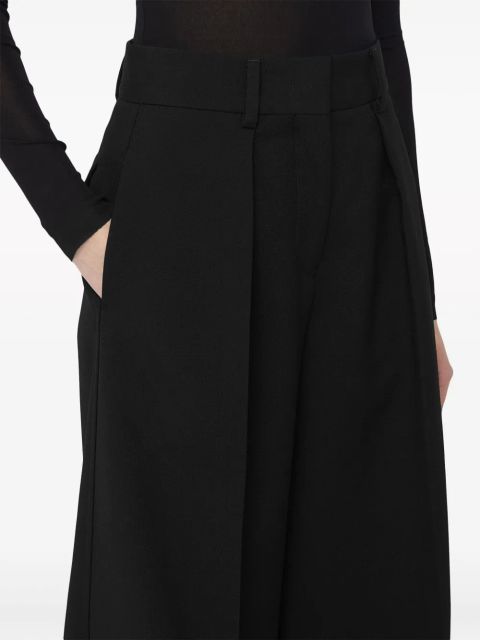 Jil Sander wide-leg tailored wool trousers - Black