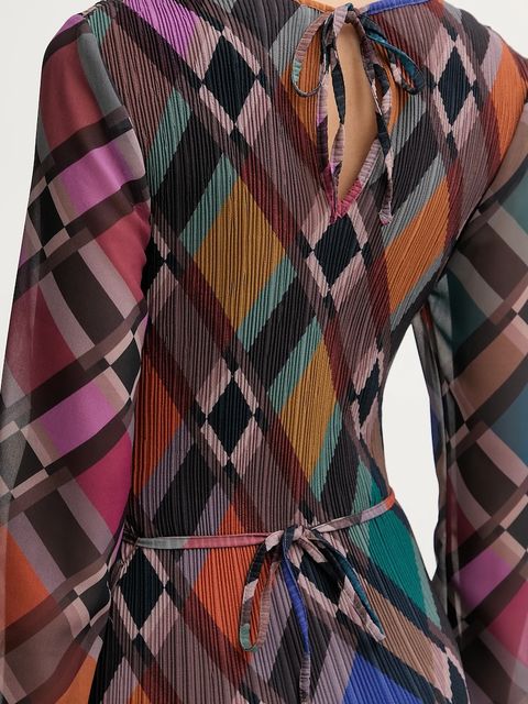 Never Fully Dressed sukienka kolor brązowy midi prosta NFDDR3029