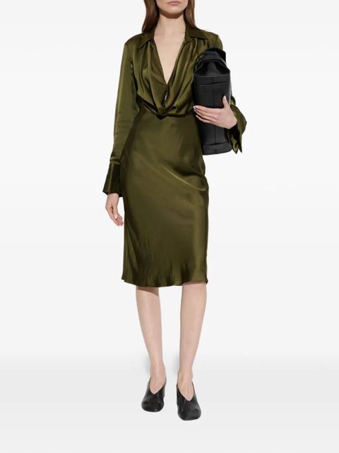 Blumarine satin dress - Green - zdjęcie produktu nr 2