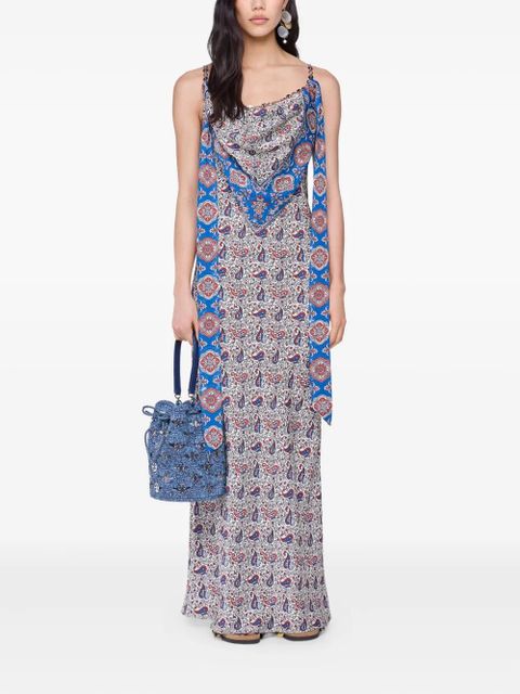 Rabanne paisley-print maxi dress - Neutrals