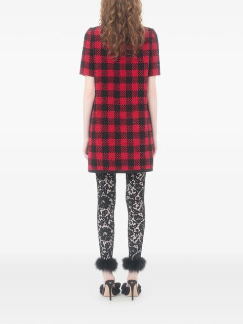 Valentino Garavani tweed jewel-button mini dress - Red