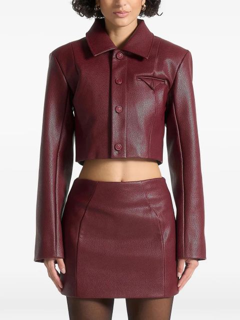 Manière De Voir Ania pebbled jacket - Red - zdjęcie produktu nr 1