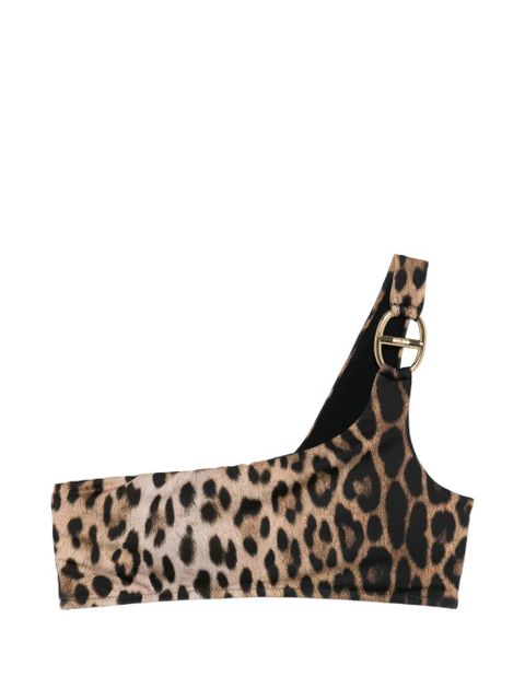 Moschino leopard-print bikini top - Neutrals - zdjęcie produktu nr 1
