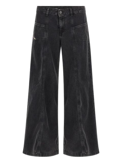 Diesel D-AKI front-pocket wide-leg jeans - Black - zdjęcie produktu nr 1
