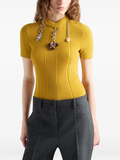 Prada Rush pleated front trousers - Grey