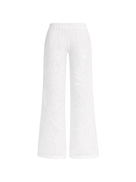 FARM Rio floral trousers - White - zdjęcie produktu nr 2