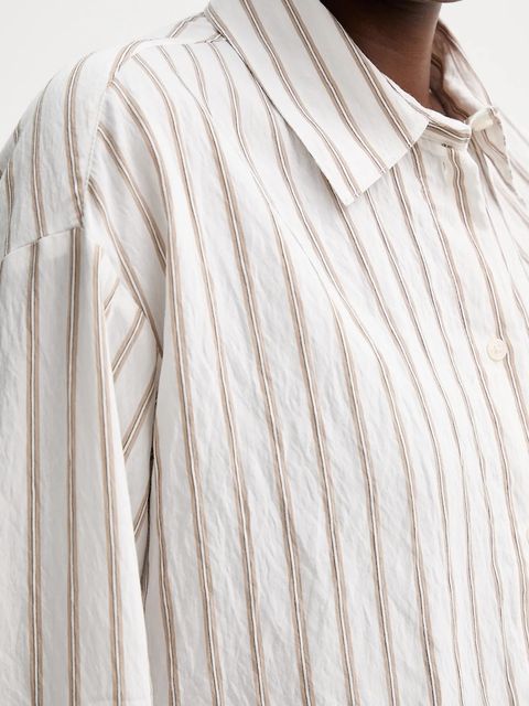 Marc O'Polo koszula damska kolor biały relaxed z kołnierzykiem klasycznym 510090542267