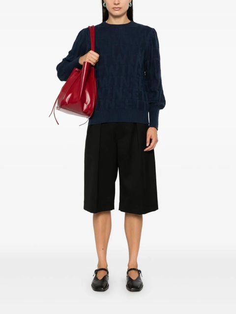 TWINSET jacquard-logo sweater - Blue - zdjęcie produktu nr 2