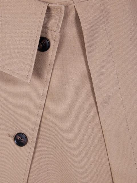 Róhe drape button-details skirt - Neutrals