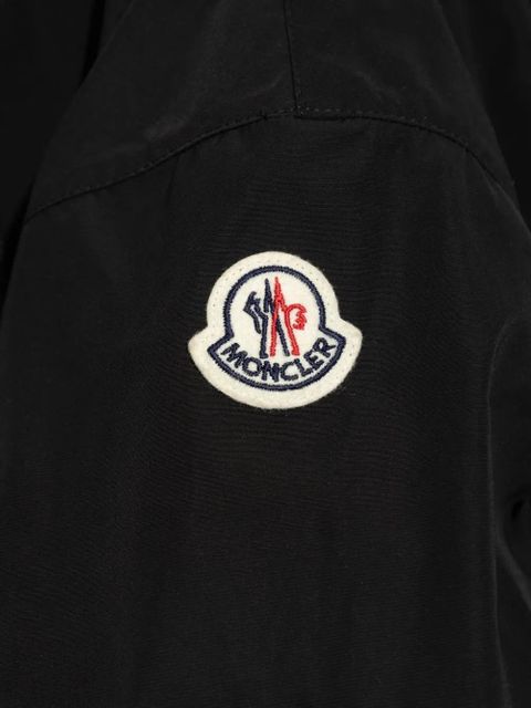 Moncler logo-patch jacket - Black