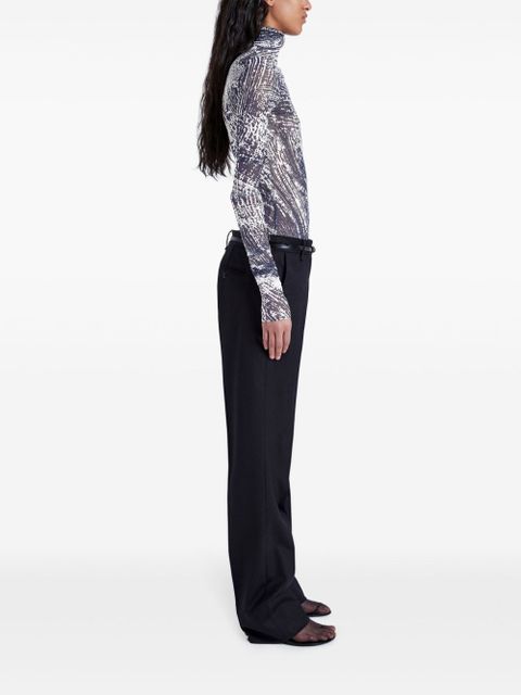 Proenza Schouler Rio printed jersey top - Grey