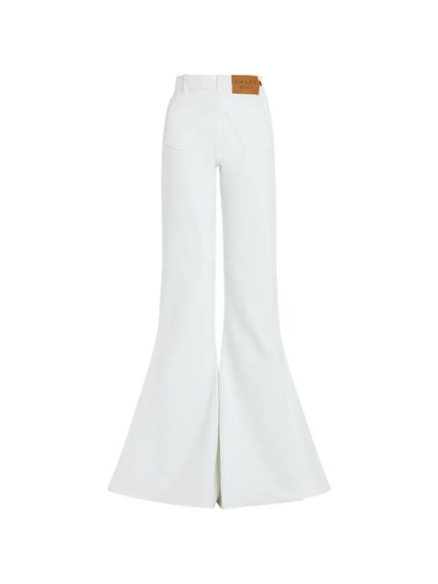 A.W.A.K.E. Mode logo-patch flared jeans - White - zdjęcie produktu nr 1