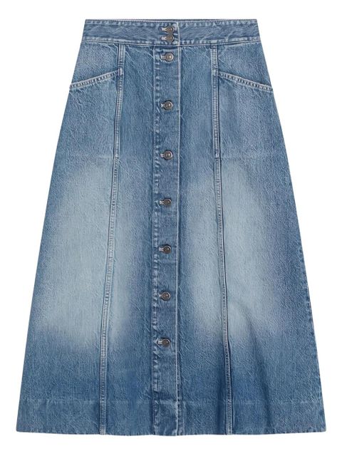 Valentino Garavani cotton midi skirt - Blue - zdjęcie produktu nr 1