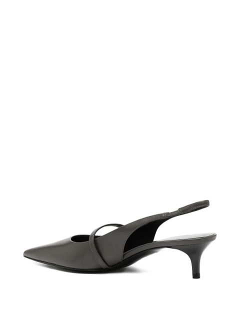 Tory Burch 45mm logo-buckle pumps - Grey