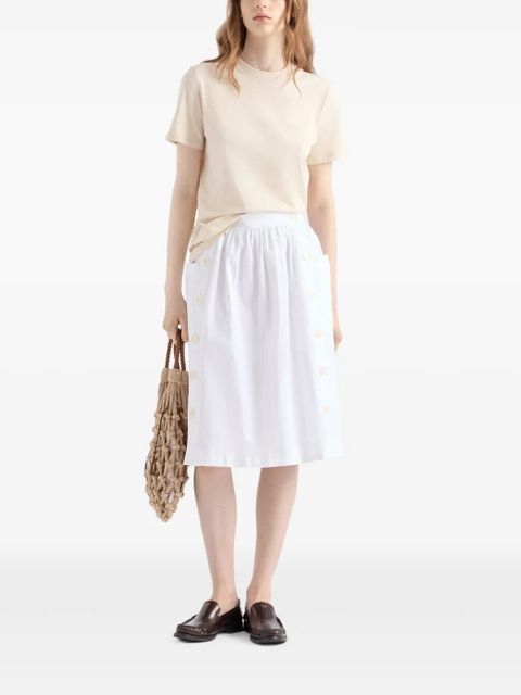 Prada logo-print T-shirt - Neutrals - zdjęcie produktu nr 2