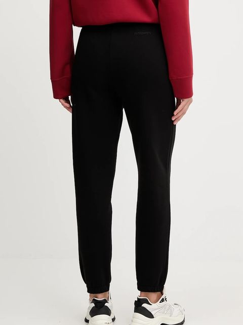 Patrizia Pepe spodnie dresowe bawełniane damskie kolor czarny gładkie 8P0765 J079 - zdjęcie produktu nr 2