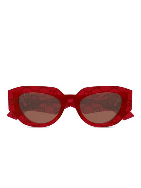 Gucci Eyewear Double G sunglasses - Red - zdjęcie produktu nr 1