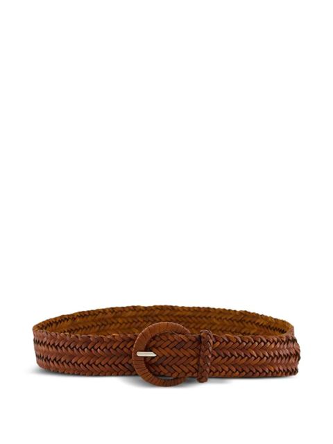 DRAGON DIFFUSION braided leather belt - Brown - zdjęcie produktu nr 1