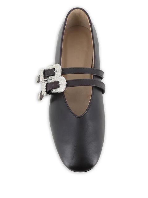 Le Monde Beryl Claudia buckle-strap ballet flats - Purple