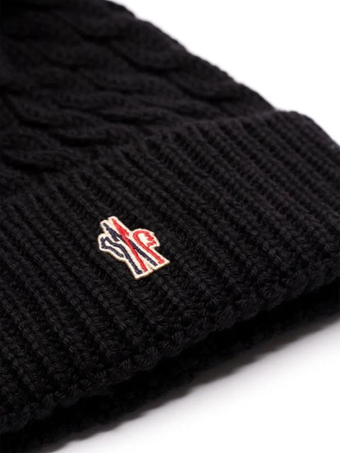 Moncler Grenoble wool beanie - Black - zdjęcie produktu nr 2