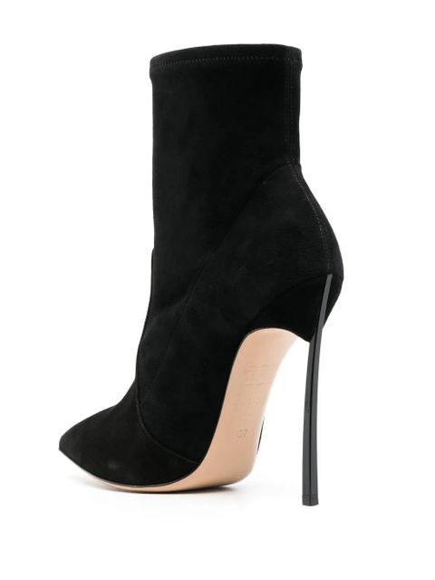 Casadei Blade 125mm leather ankle boots - Black