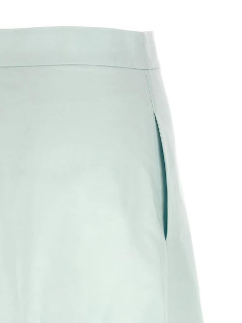 Jil Sander asymmetric flared midi skirt - Blue