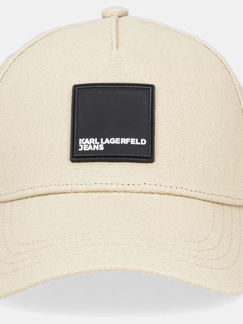 Karl Lagerfeld Jeans czapka z daszkiem bawełniana - zdjęcie produktu nr 1