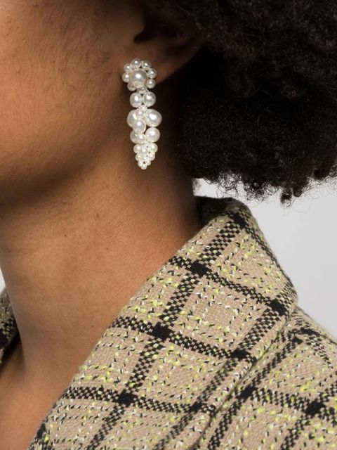 Simone Rocha Mini Cluster faux-pearl drop earrings - White - zdjęcie produktu nr 2