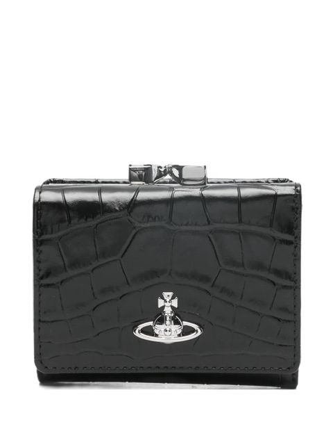 Vivienne Westwood small Frame orb embossed wallet - Black - zdjęcie produktu nr 1