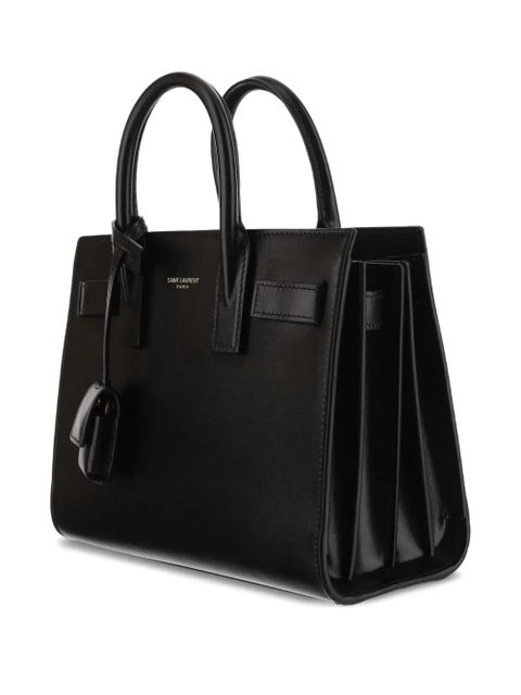 Saint Laurent nano Sac De Jour padlock tote bag - Black