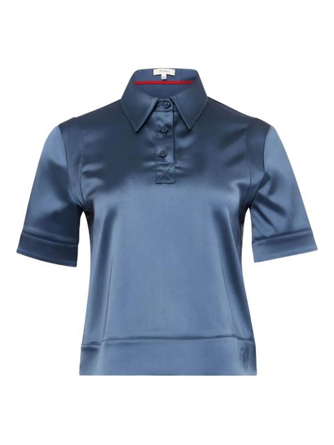 JW Anderson satin polo shirt - Blue - zdjęcie produktu nr 1