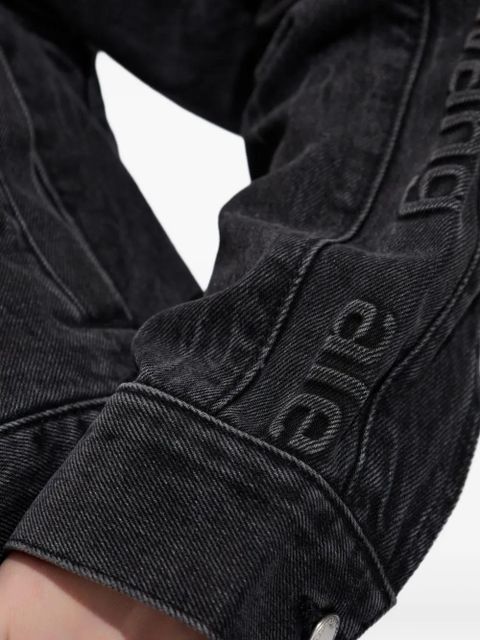 Alexander Wang zip-up denim jacket - Black