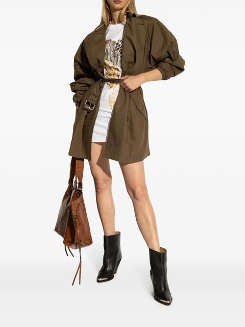 MARANT ÉTOILE Carlota double-breasted trench coat - Green