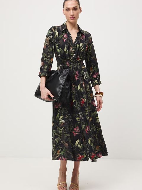 Medicine sukienka rozkloszowana z wiskozy - zdjęcie produktu nr 1