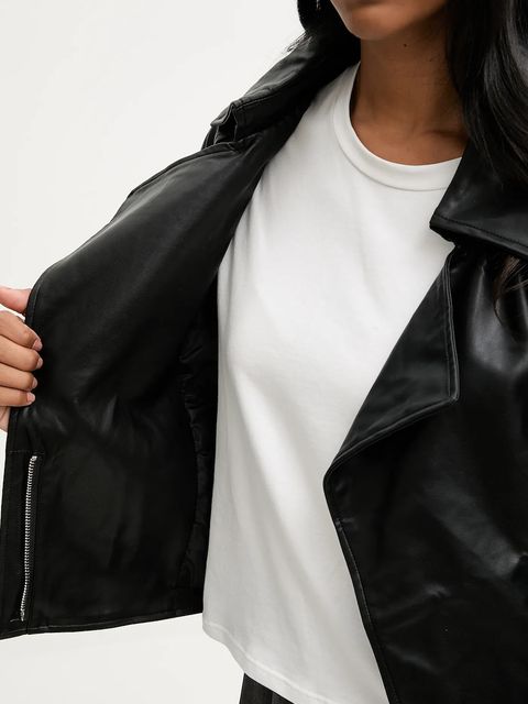 Answear.LAB ramoneska kolor czarny przejściowa oversize