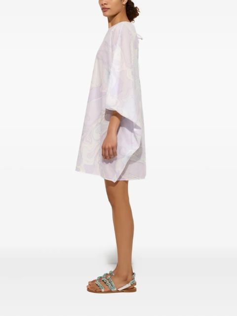 PUCCI wave-print kaftan dress - Purple