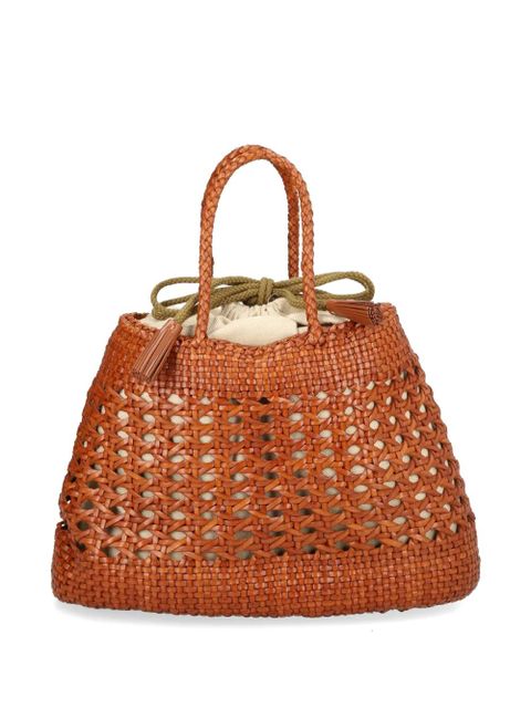 DRAGON DIFFUSION Santa Cano Tan woven shoulder bag - Brown - zdjęcie produktu nr 2